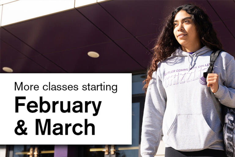 Card with text: More classes starting February & March